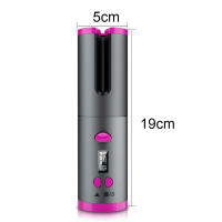 Set de Rizos sin Cable Automático Rotativo Hierro de Rizos Ajustable de Temperatura con Pantalla LED Herramienta de Estilismo de Belleza - details 9
