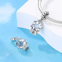 Abalorios de piedra de Color plateado para mujer, pulseras y brazaletes adecuados de estilo elegante, joyería fina DIY para cumpleaños - details 21