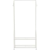 Armario con dos estantes inferiores, blanco, 75 x 36,5 x 150 cm (L x W x H) - details 1