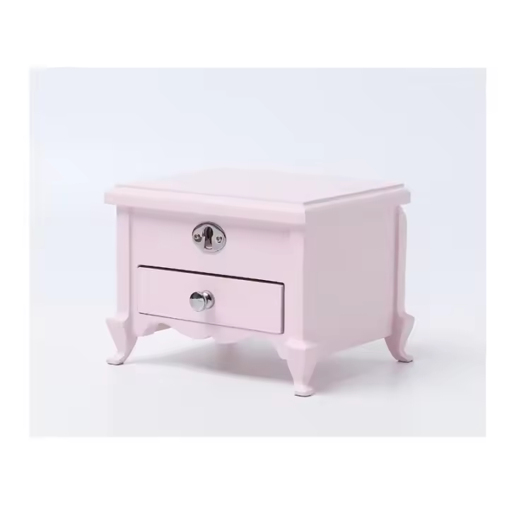 Caja de música de madera con patas de bailarina blanca de nuevo diseño personalizado para niños - 1