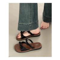 Sandalias Planas para Mujer Verano 2025 Diseño Moderno Versátil con Doble Lazo - details 16