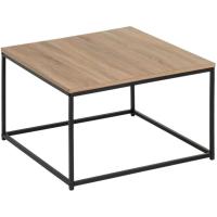 Mesa de Balcón Baja de Sofá Natural y Negro 100x36x50 CM Ideal para Salón, Comedor, Oficina - details 14