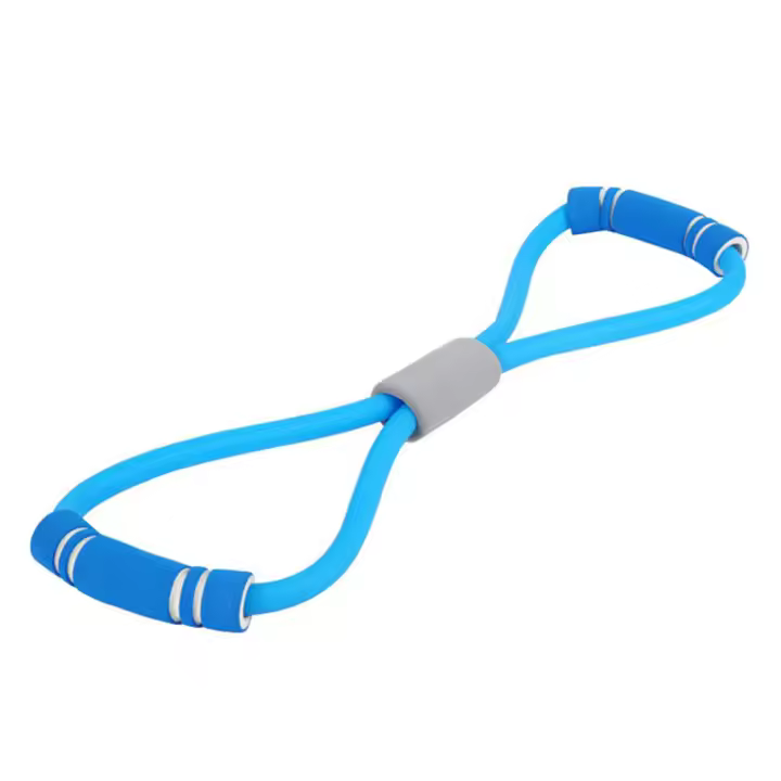 Banda de Resistencia Elástica de 8 Formas Mancuernas de Espuma Expansor de Pecho para Yoga y Fitness Deportes y Salud - 1