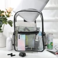 Mochila transparente de gran capacidad, Bolsa Escolar impermeable con cremallera, mango suave Visible, de Pvc, para exteriores - details 14
