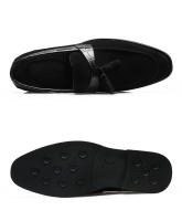 Zapatos de cuero de los hombres de la nueva moda de negocios puntiagudos zapatos de los hombres británico Su Liu versátil casual un pedal - details 16