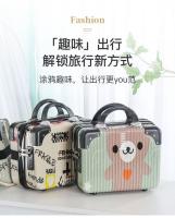 Bolsa de maquillaje pintada colorida para mujer, bolsa de aseo portátil de gran capacidad, bolsa de almacenamiento impermeable simple de viaje de mano de alto valor - details 1