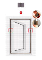 Mosquitera magnética de tul para ventanas, cortina de malla, extraíble, lavable, antimoscas, personalizada, bricolaje, Verano - details 23