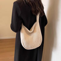 Bolsos de hombro Vintage para mujer, bolsos tejidos de gran capacidad, bolso escolar informal para mujer y niña, para compras de viernes - details 6