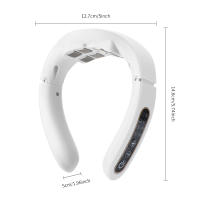 Dispositivo de masaje TENS para cuello y hombros, masajeador muscular de compresión caliente de 6 pulsos, tratamiento de relajación de Espondilosis Cervical - details 18