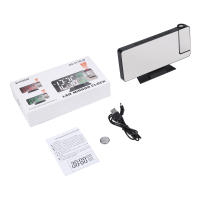 ORIA-reloj despertador Digital con proyección, dispositivo electrónico de mesa, LED, con temperatura y humedad, para el hogar, dormitorio y oficina - details 7