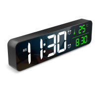 ORIA-reloj despertador Digital LED, dispositivo grande de pared, decoración del hogar, dormitorio, mesa, escritorio, termómetro, calendario - details 8