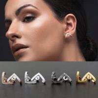 Pendientes De Estilo Punk Vintage Para Hombres Y Mujeres Triángulo Geométrico Unisex Joyería De Fiesta Cool Boys Metal - details 17