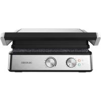 Parrilla Eléctrica de Piedra Revestida Placas Extraíbles y Reversibles, Apertura de 180ª, Superficie Amplia 2200 W, Acero Inoxidable - details 55