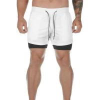 Pantalones cortos versátiles de doble capa para hombre, pantalones cortos deportivos informales de secado rápido para todos los días, verano - details 9