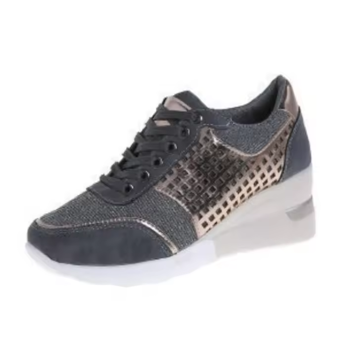 Nuevos zapatos casuales de mujer con diamantes de imitación en primavera y verano de 2024 - 1