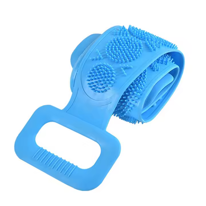 Cepillo de Cuerpo de Silicona Exfoliante de 59.6 cm con Mango Ideal para Hombres y Mujeres - 1