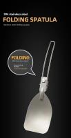 Sartén plegable portátil de acero inoxidable para exteriores, utensilios de pícnic para barbacoa, olla de viaje para escalada - details 0