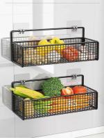 Estante de especias de material montado en la pared no perforado para cocina, estante para fregadero de platos de cocina - details 2