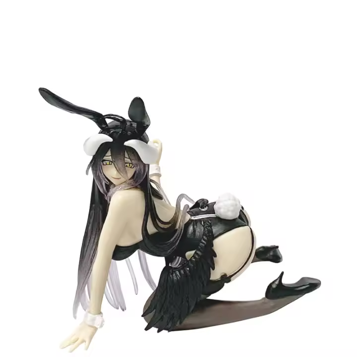 Figura de belleza sexy de la princesa conejita Albedo arrodillada del rey no muerto - 1