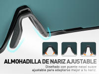 SCVCN Gafas de Sol Deportivas para Ciclismo Protección UV Lente Ajustable Ligera Marca Polarcarbono - details 4