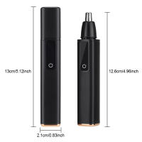 Recortador de vello Nasal eléctrico para hombres, depilación de nariz indolora, recargable, cortapelos Nasal para orejas, lavable, Motor de alta velocidad - details 9