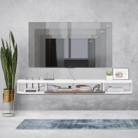 Soporte de TV de Madera Flotante Estante de Pared para TV Mueble de Madera para TV Colgante - details 28