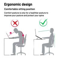 Soporte plegable para ordenador portátil, accesorio para escritorio, ángulos ajustables, Compatible con todos los portátiles - details 2