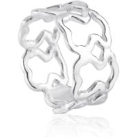 Anillo de Plata de Primera Ley para Mujer, con Motivo de 0,96 cm, Ancho x, Atemporal y Delicado, Colección Carrusel - details 1