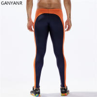 Ganyanr-mallas deportivas para hombre, pantalones largos de compresión para correr, Yoga, baloncesto, gimnasio, Fitness - details 3