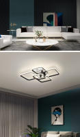 Candelabros Led modernos para sala de estar, dormitorio, sala de estudio, AC90-260V, iluminación interior, lámpara de araña, blanco y negro - details 3