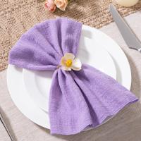 Servilletas cuadradas de lino de imitación, toallitas de 30x30CM, color gris/caqui, mesa de comedor para restaurantes, decoración de fiesta en casa, 5 uds. - details 12