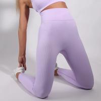 Leggings acanalados Pantalones de yoga para mujer Leggings ajustados sin costuras Ropa deportiva Pantalones deportivos de ciclismo - details 13