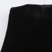 BUNO-falda de terciopelo para Mujer moda Otoño Invierno nueva cremallera trasera recta Chic Mujer cintura alta elegante A-line Midi faldas Mujer - details 5