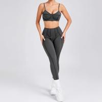 Traje de Yoga para Mujer de Cintura Alta Sujetador Deportivo Antiqueo Pantalones Fizz - details 10