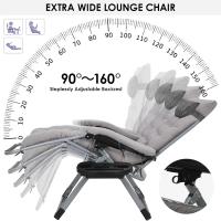 Sillón, sillón de exterior de 5 posiciones, chaise plegable con colchón, cuna plegable para acampar, sillones resistentes al aire libre - details 5