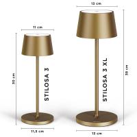 Lámpara LED recargable USB de Mesa Regulable - Larga duración - Luz regulable (Dimmer) con un toque - Casa y restaurante - Protección IP54 - Dorado Oscuro - details 69