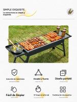 Parrilla de Barbacoa Portátil de Acero Inoxidable Equipo Completo para Use al Aire Libre en Casa - details 1