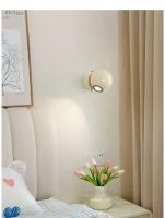 Lámpara de pared de dormitorio minimalista y de lujo con ángulo ajustable e interruptor, lámpara de pared pequeña, lámpara de noche minimalista - details 10