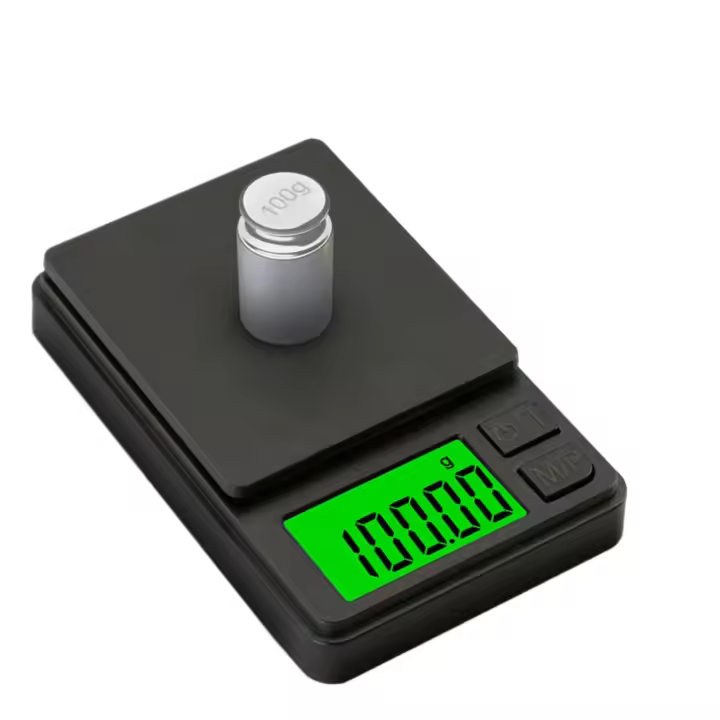 Báscula Digital de alta precisión de 500g x 0,01g para joyería de plata de ley y oro, balanza electrónica de gramos alimentada por batería - 1