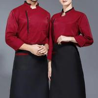 Uniforme de Chef de manga corta con cuello levantado, abrigo de Chef Unisex, resistente a las manchas, cocina, panadería, cantina, restaurante, camisa de camarero - details 3