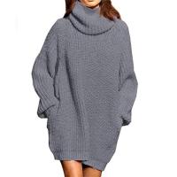 Suéteres de cuello alto para mujer, vestido de otoño e invierno - details 2