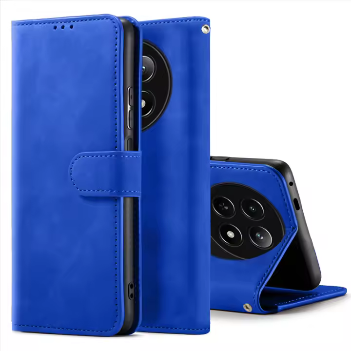 Funda de teléfono para Realme 12 / Realme 12X 5G, billetera de cuero, tarjetero, abatible, con cierre magnético - 1