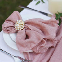 Pañuelos de Gauza Algodón Azul 20PCS 46x46cm Ideal para Boda, Fiesta, Navidad Decoración de Mesa - details 5