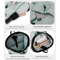Mochila de almacenamiento de raqueta deportiva de gran capacidad, bolso de hombro ligero de nailon para Fitness, bolsa de Fitness con cordón de tenis de estilo coreano - details 4