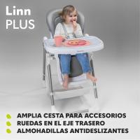 Trona para bebés, plegable, tronas de bebe, silla alta ajustable, altura ajustable de 6 a 36 meses, cinturones de seguridad de 5 puntos, de hasta 15 kg (BEIGE) - details 7