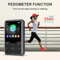 Reproductor MP3 M10, dispositivo deportivo con Bluetooth, Clip Mini de 32gb, pantalla de 1,44 pulgadas, compatible con FM, grabación, E-Book, reloj, podómetro, reproductor de música, nuevo - details 6
