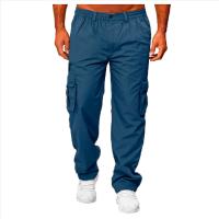 Pantalones cargo para hombre, Pantalón recto informal, otoño - details 6