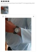 Reloj de Diseñador de Doble Tiempo Leten Reloj de Cronómetro Multifuncional con Banda de Nylon de Moda Reloj de Alarma para Hombres de Marca Grande - details 2