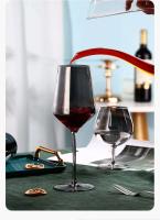Copa de cristal europeo rojo gaanizado negro vino gris banquete copa de champán Bar Barware - details 5
