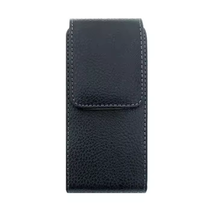 Funda para tarjetas, cartera Vertical, funda para teléfono, riñonera, funda de cuero para teléfono, funda con Clip para cinturón, funda para riñonera - 1